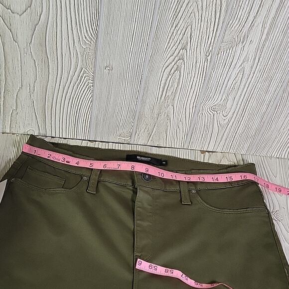 Hudson Nico Super Skinny Jeans Olive Green Womens Size 32 - Picture 9 of 13